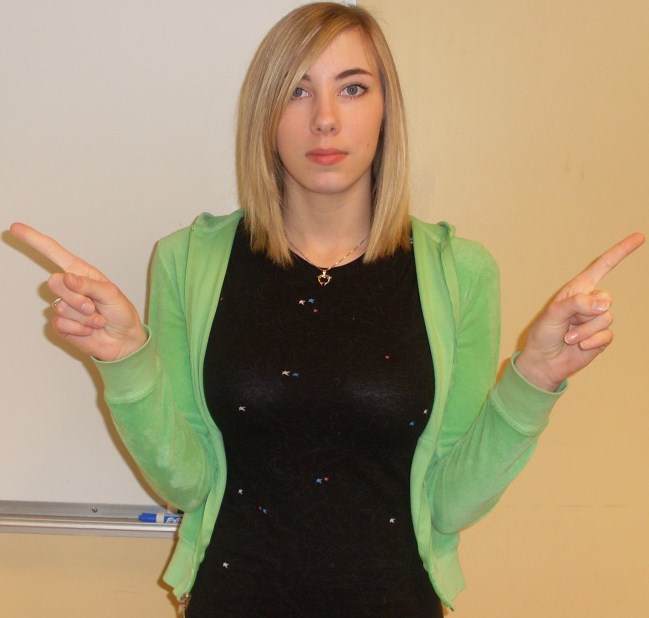 ASL sign for different, second position