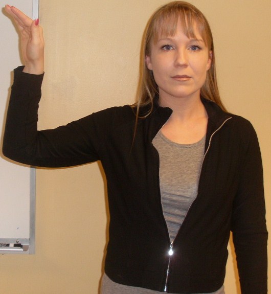 ASL sign for don't know, second position