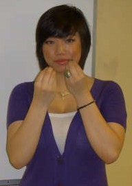 ASL sign for eat: hand moves toward the mouth