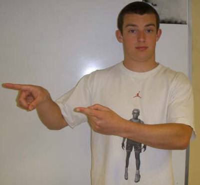 ASL sign for go, second position