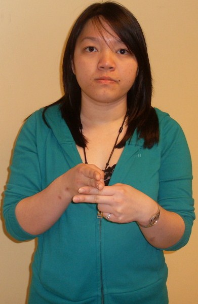 ASL sign for name, second position