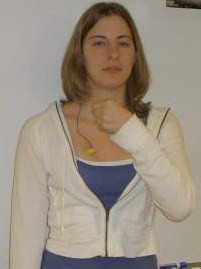 ASL sign for orange, second position