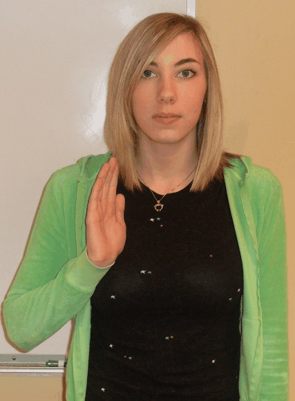 Animated ASL sign for our