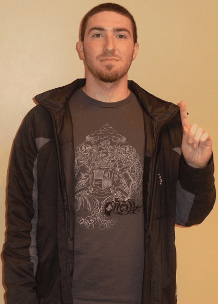 Animated ASL sign for where, step 1: index finger held up, palm forward