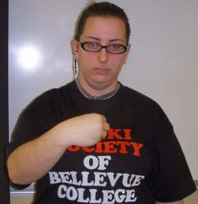 ASL sign for white, second position
