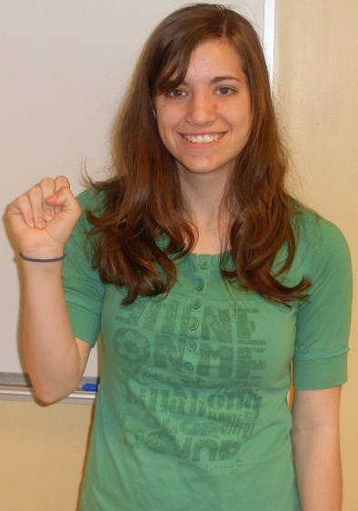 ASL sign for yes, first position