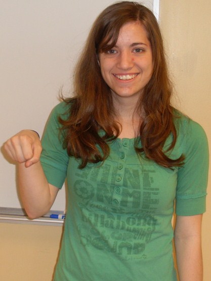ASL sign for yes, second position